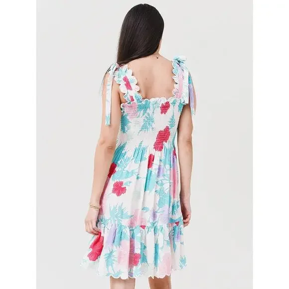 Ephemera Bow Tie Mini Dress Size 6 - Picture 2 of 6